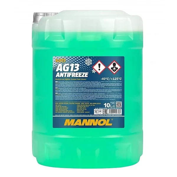 MANNOL AG13 - антифриз (-40) 10л зелен